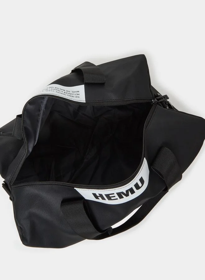 Styli  Black Sports Duffle Bag for Men | Best Price UAE